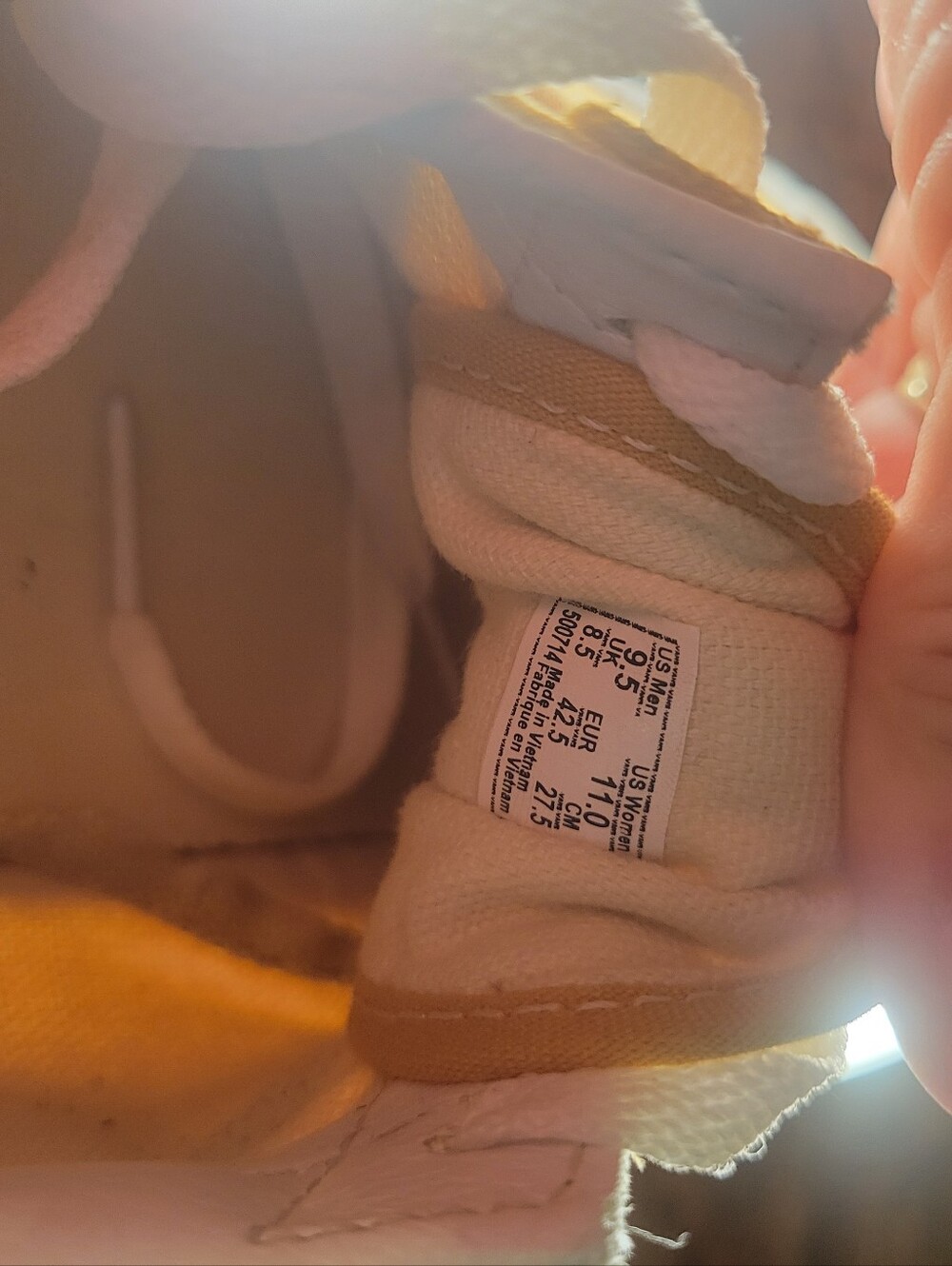Men's Yellow Canvas Low-Top Sneakers with White Accents - Picture 3 of 4
